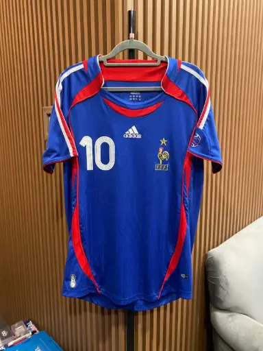 France Home Jersey 2006 with No. 10 Zinedine Zidane