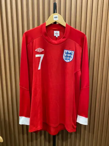England Away  2010/11 (Long Sleeve) - #7 David Beckham 